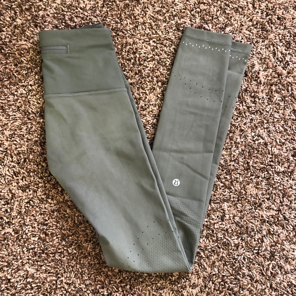 Lululemon Light Green Zoned In Tight 27 leggings 2
